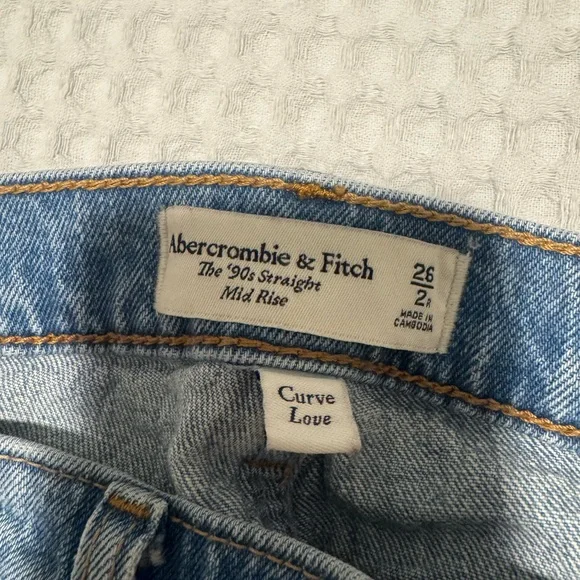 Abercrombie & Fitch Straight Leg Jeans Size 26 - Picture 2 of 2